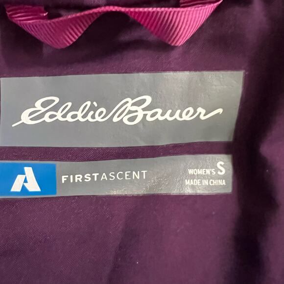 Eddie Bauer Coat Womens Small First Ascent Primaloft Purple Insulated Jacket - Picture 5 of 9
